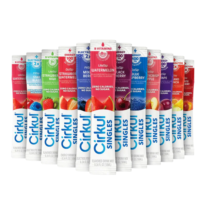 Vitamin-Infused 24-Pack Singles Variety Bundle GXPG - Electrolyte Hydration Enhanced Taste Cartridges - Default Title
