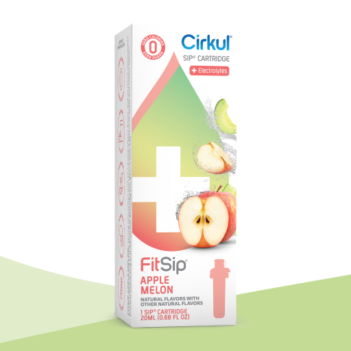 Zero-Calorie FitSip Apple Melon 0S9F - Sugar-Free Fruit Flavor Cartridge Refill - Default Title