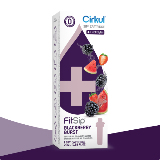 Refreshing Electrolyte FitSip Blackberry Burst Z16Q - Sugar-Free Fruit Flavor Cartridge Refill - Default Title