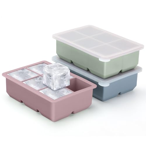 upgraded Excnorm Silicone Ice Cube Trays 3 Pack
