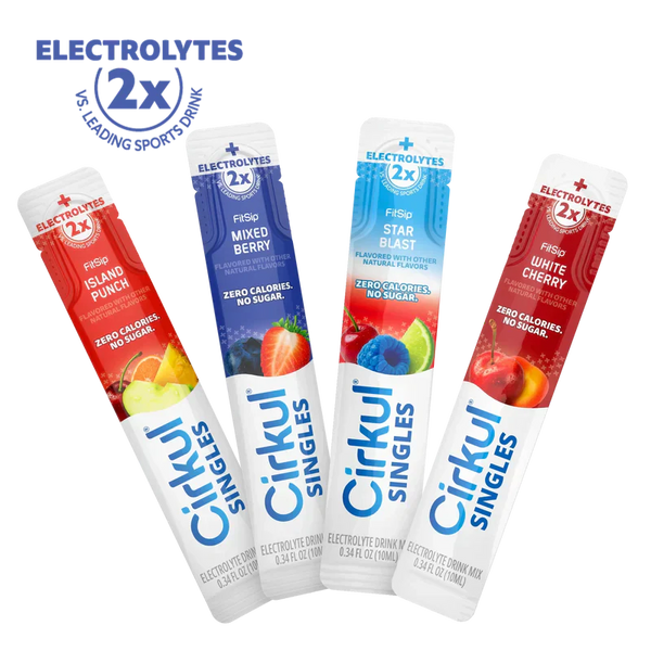 Natural Fruit Flavored 16-Pack  Singles FitSip Bundle J8XB - Vitamin-Infused Natural Refreshing Flavor Core - Default Title