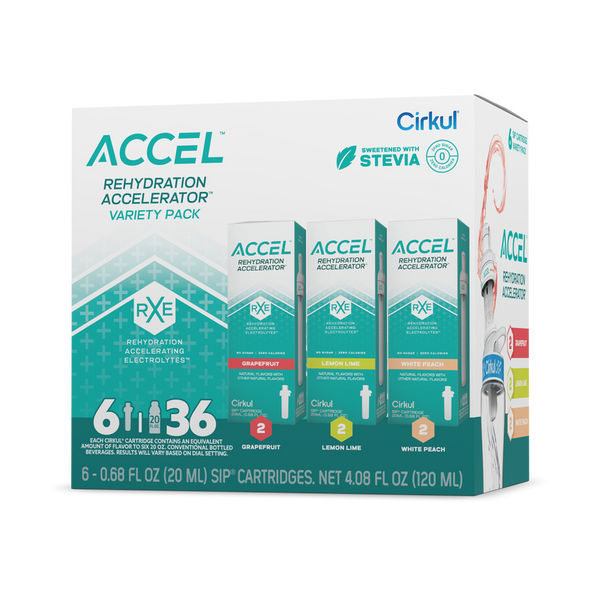 Vitamin-Infused Accel 6-Pack Variety Pack IZ9I - Zero-Calorie Multi-Flavor Sip Pods for Water Bottle - Default Title
